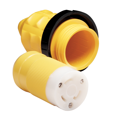 Female Connector With Boot, 30A 125V
