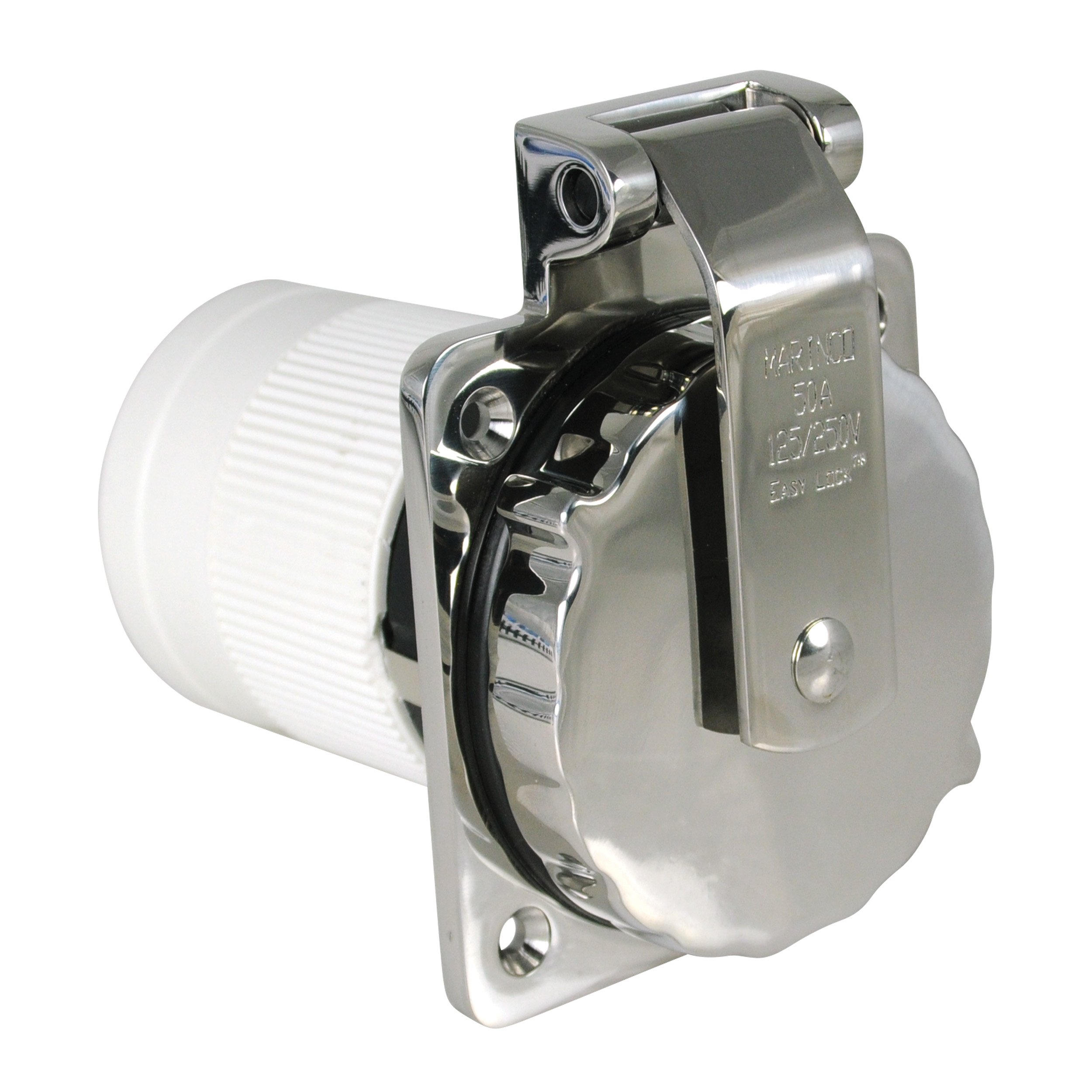 Inlet, 50A 125/250V, Stainless Steel