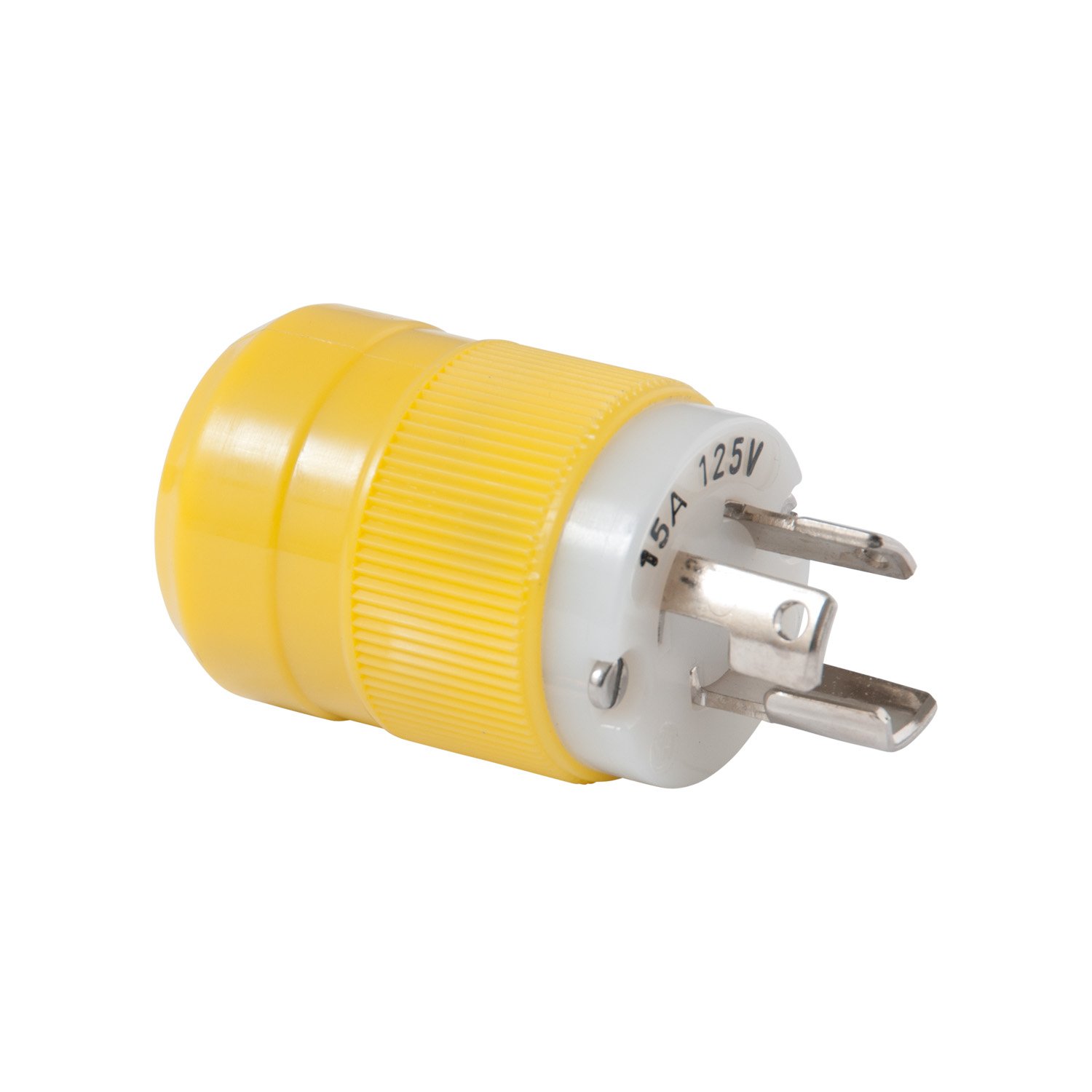 Locking Plug, 15A 125V, Yellow