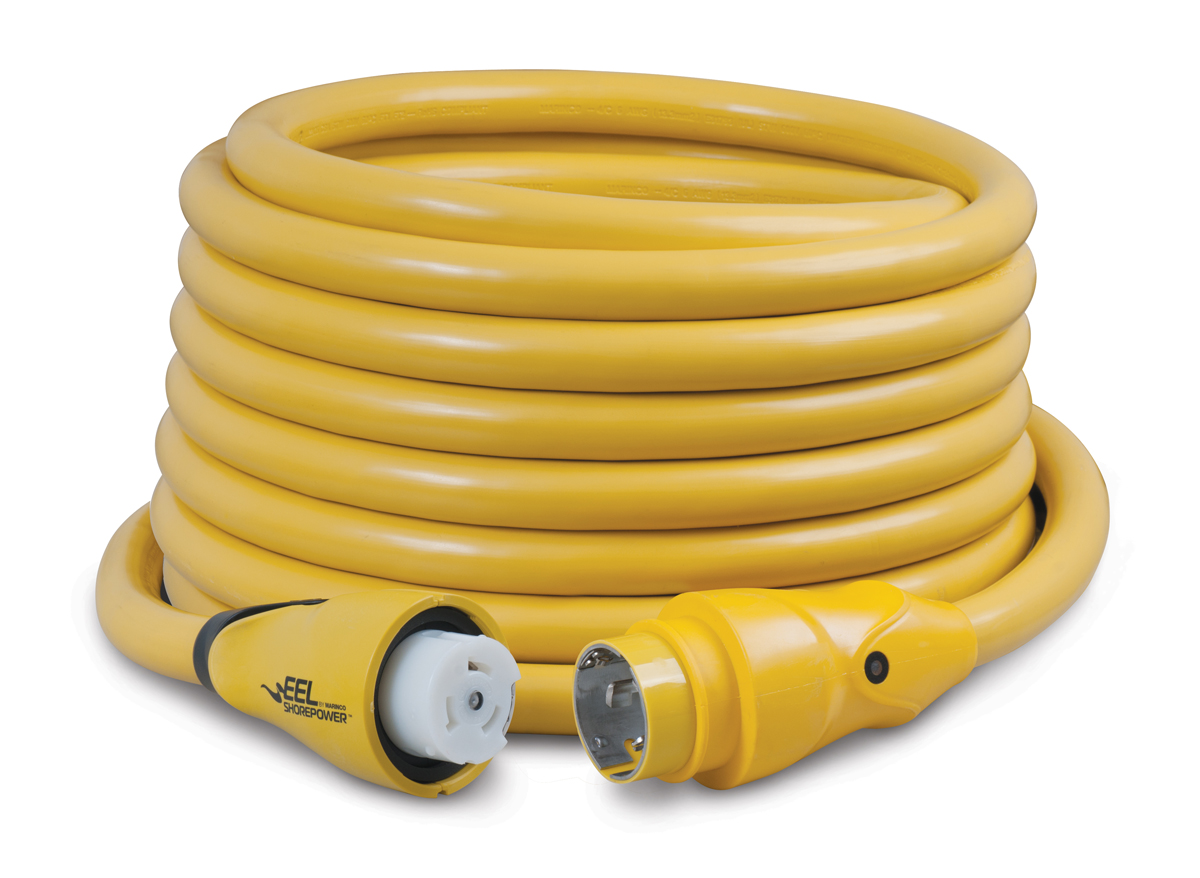 EEL Cordset, 50A 125V, 50', Yellow